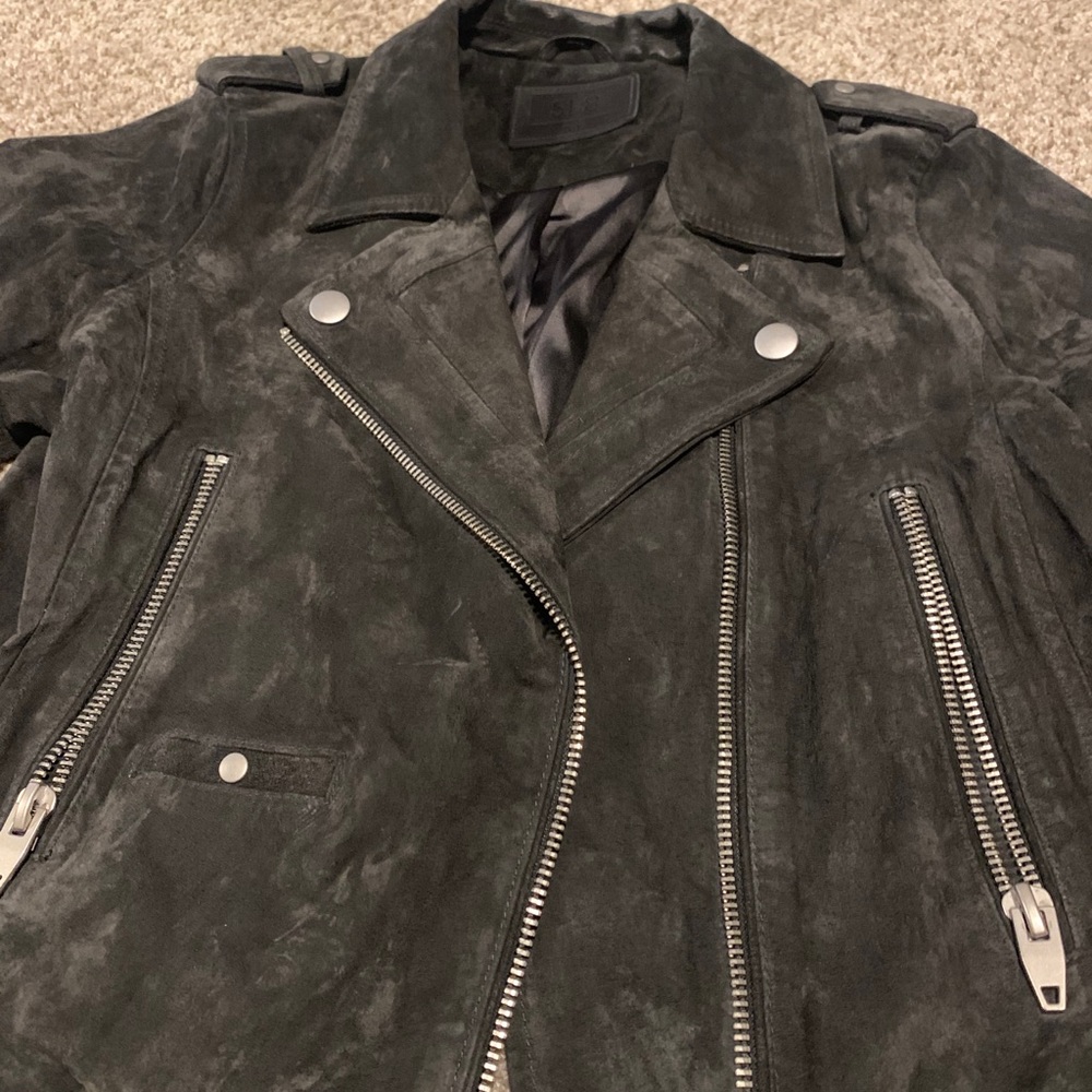 SL8 suede moto jacket